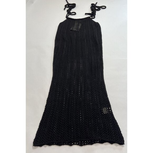 Savannah Morrow Celia Crochet Maxi Skirt in Black - Picture 5 of 6